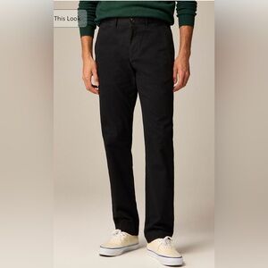 J.Crew 770M Straight-fit stretch chino pant in black